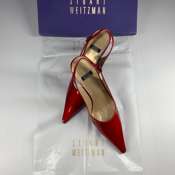 Stuart Weitzman Shoes - Stuart Weitzman 8M Marvel Red Quasar 3" High Heel New